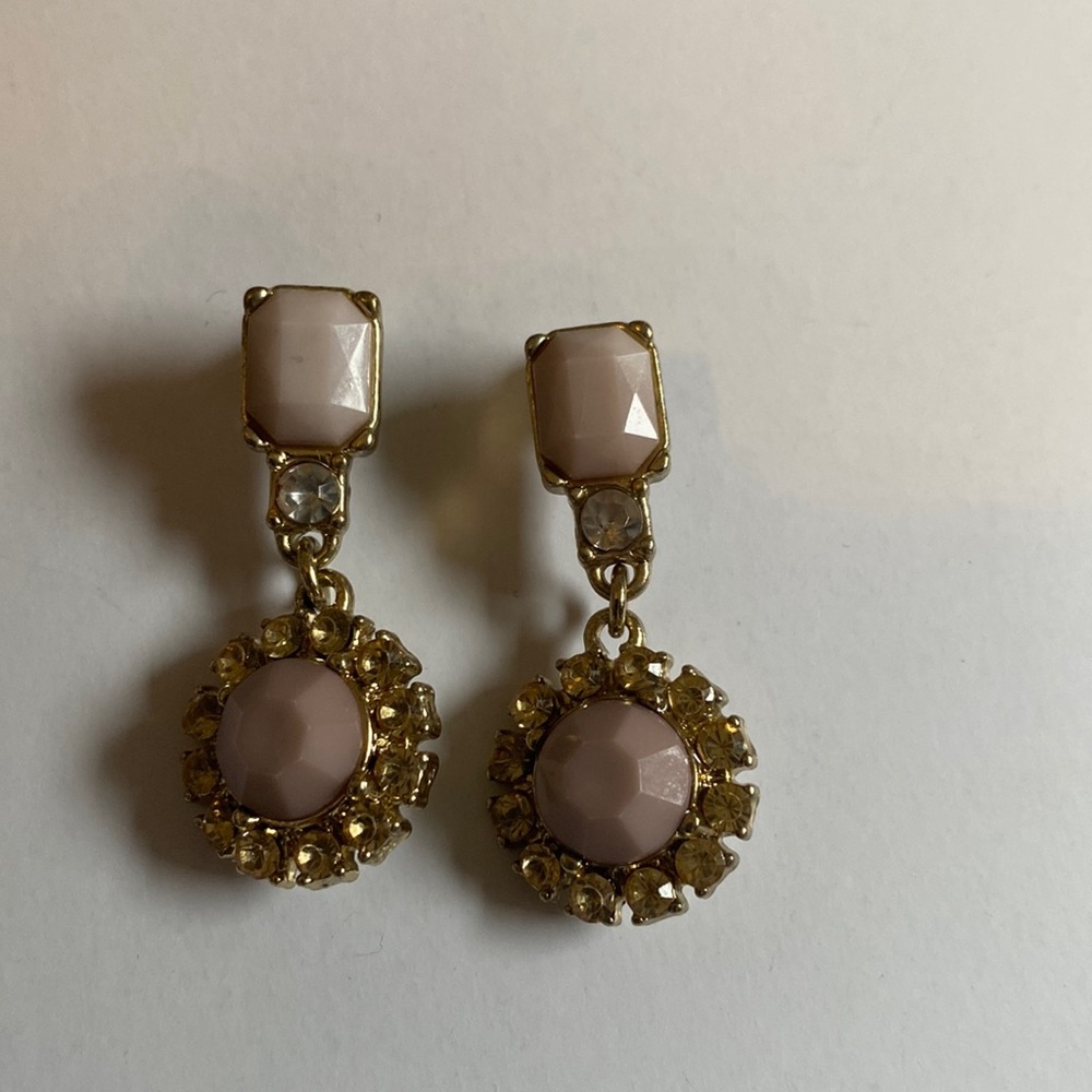 Mauve stone earrings